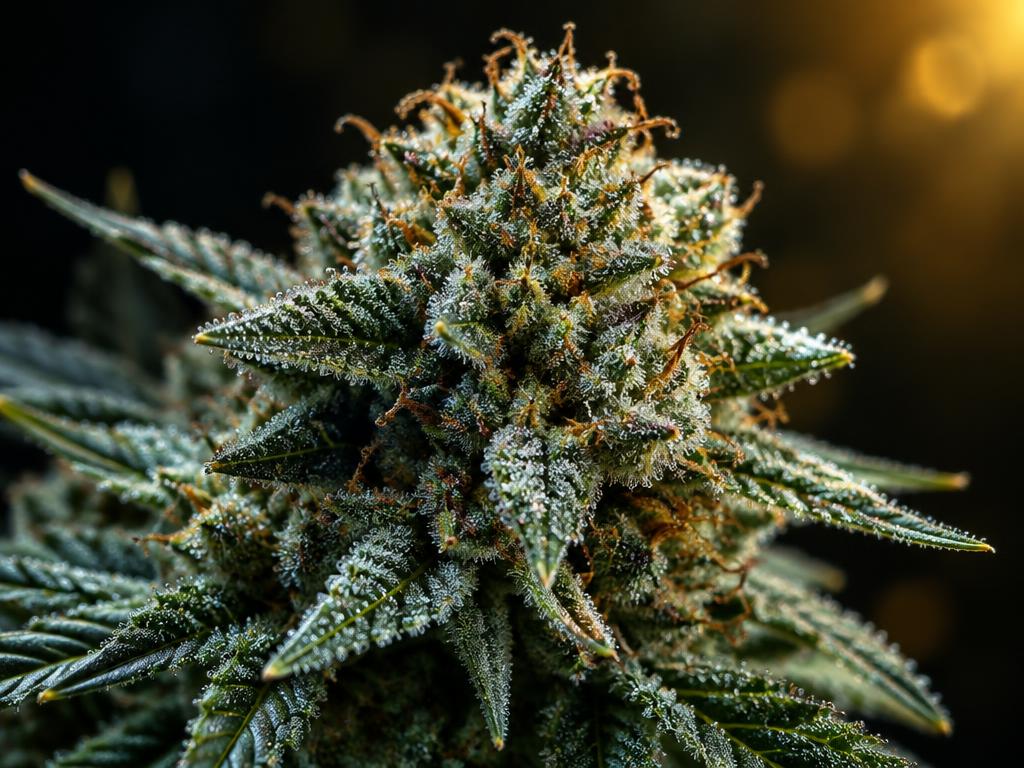 CBC cannabinoid concept with cannabis plant